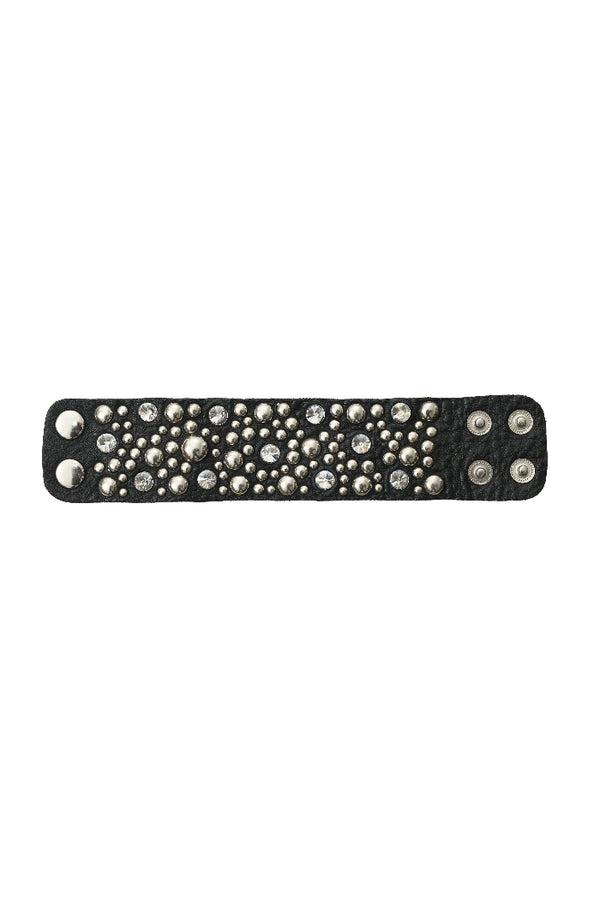 STUDS LEATHER BANGLE