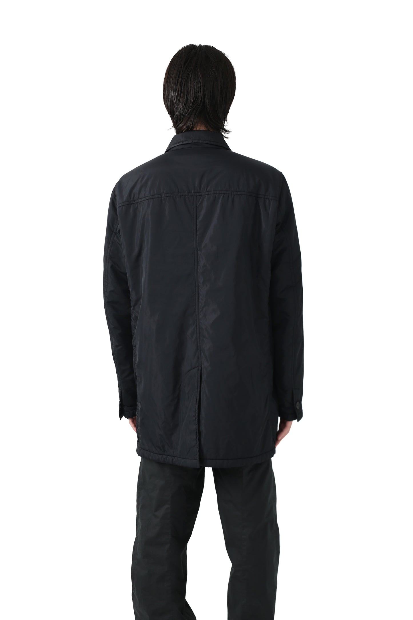 Prada - stein collar nylon coat