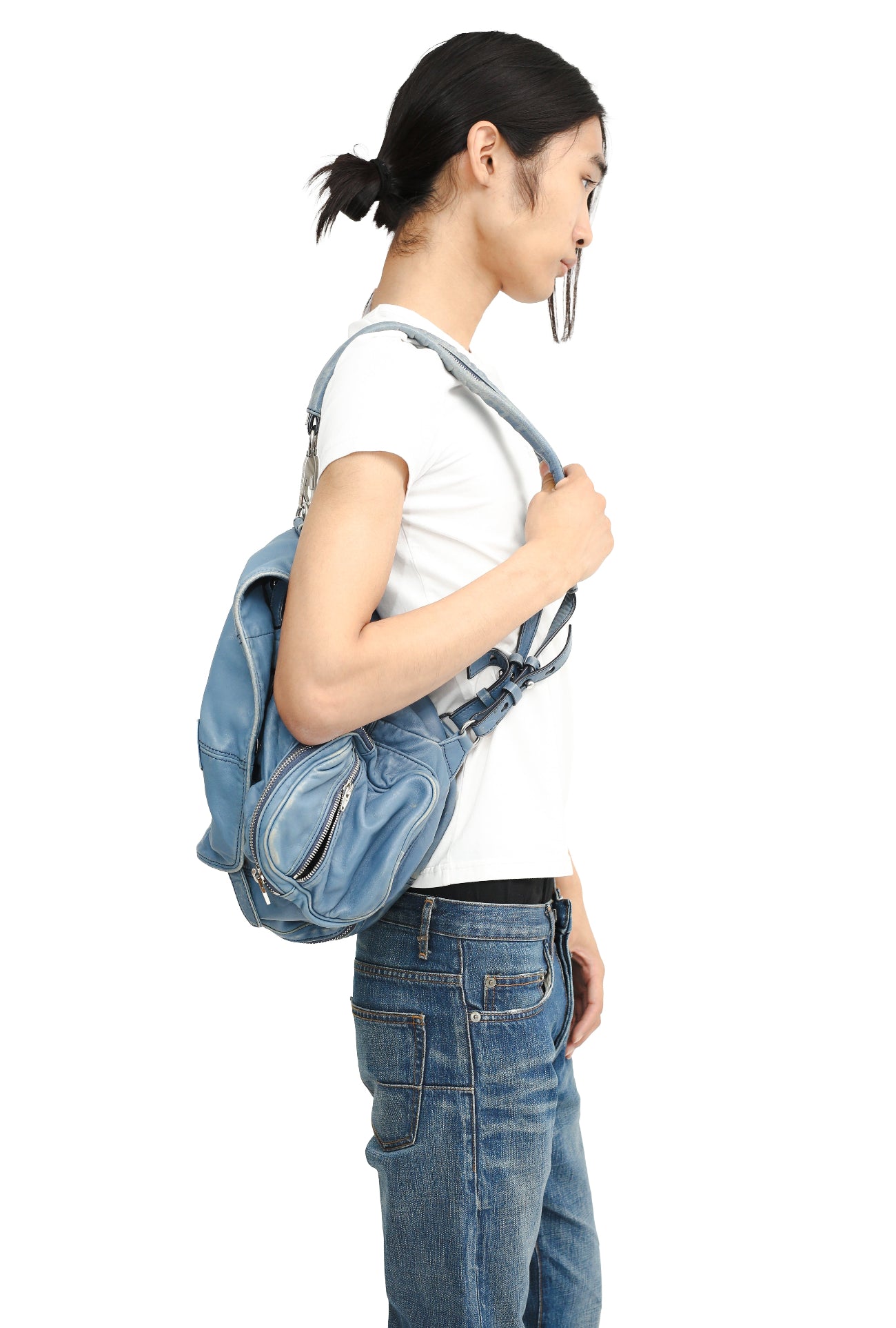 ALEXANDER WANG - 2WAY LEATHER BACKPACK