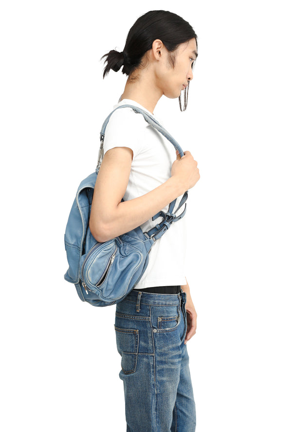 ALEXANDER WANG - 2WAY LEATHER BACKPACK