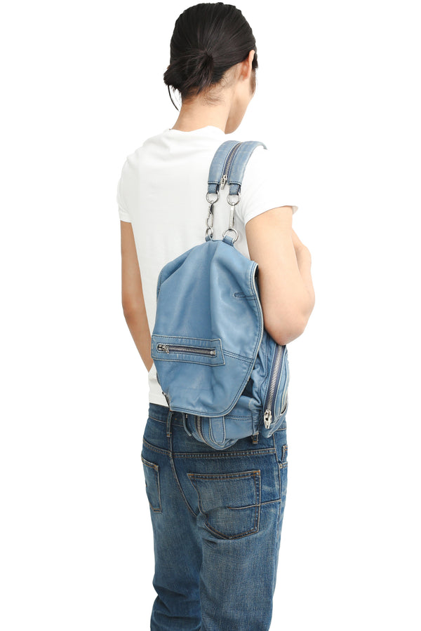 ALEXANDER WANG - 2WAY LEATHER BACKPACK