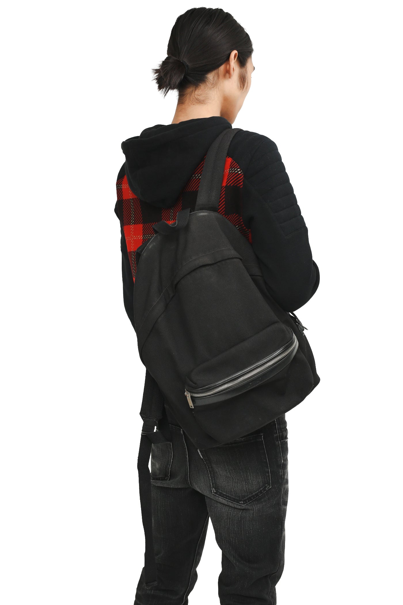 SAINT LAURENT PARIS - LEATHER BLEND BACKPACK
