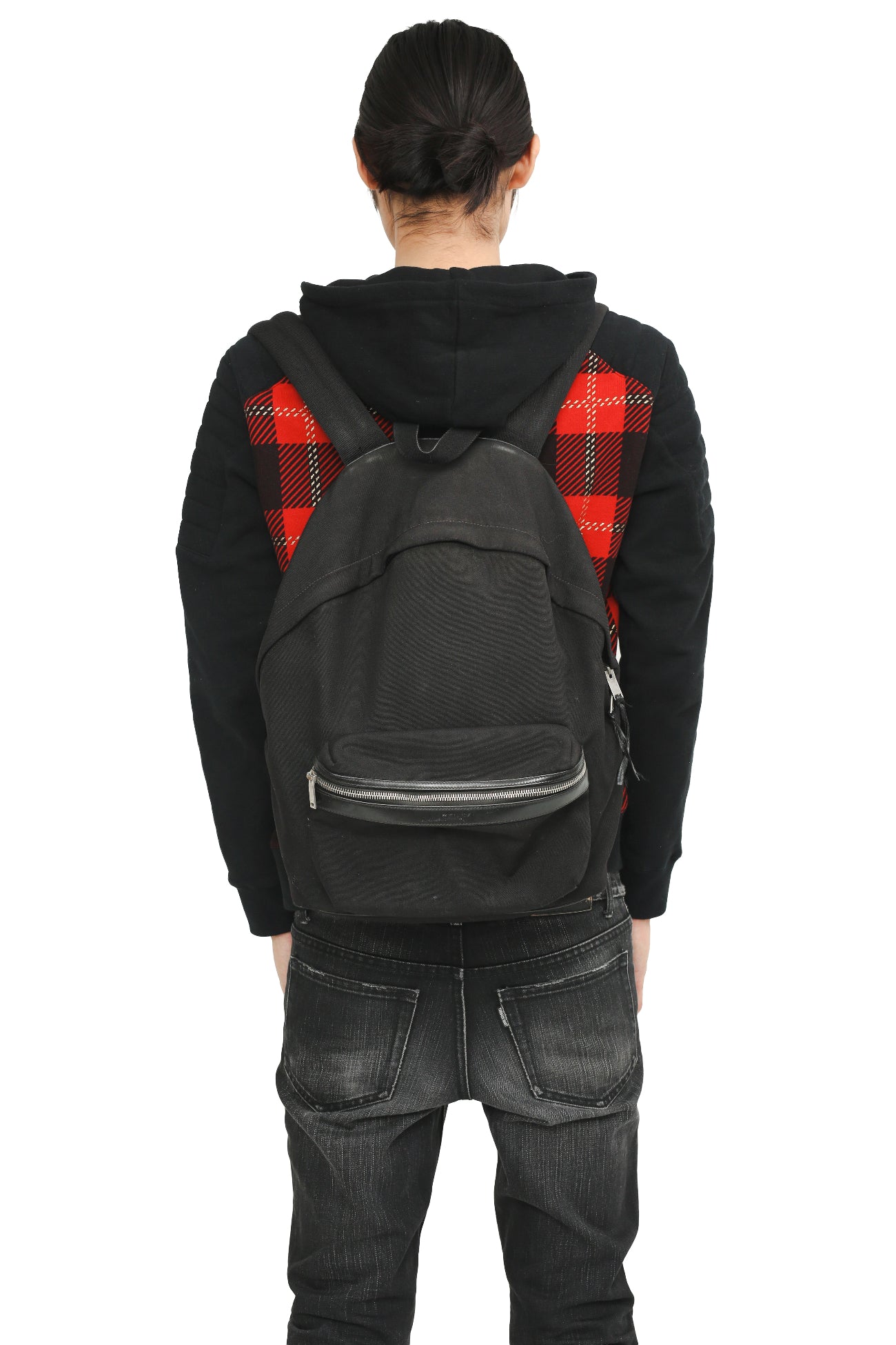 SAINT LAURENT PARIS - LEATHER BLEND BACKPACK