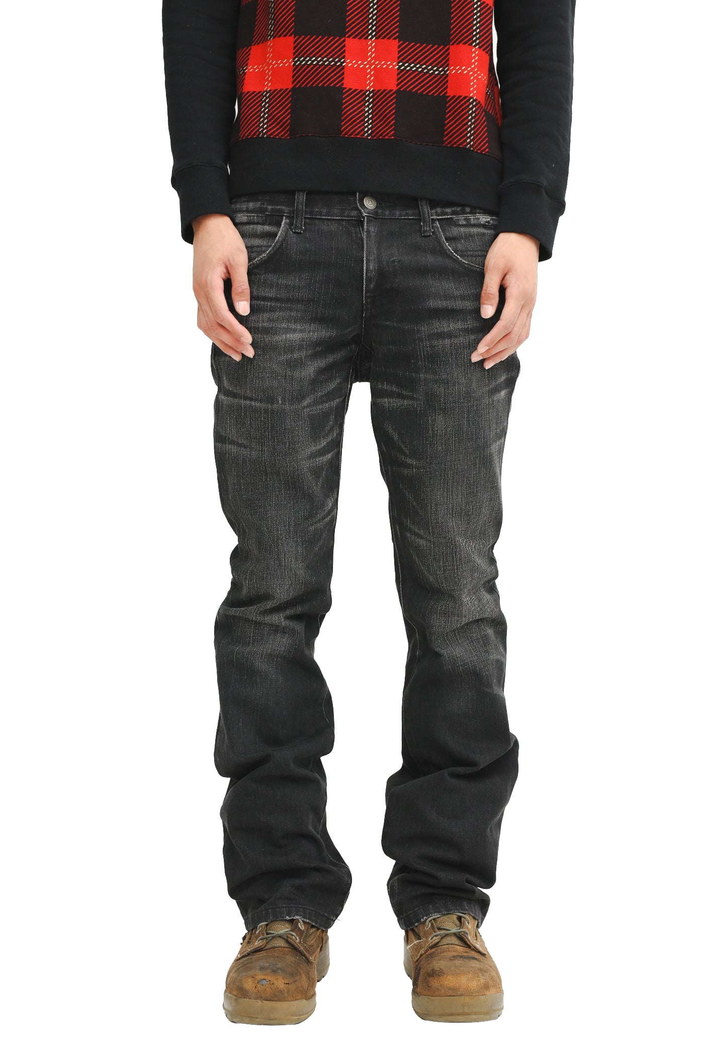TORNADO MART - GREY FADED JEANS