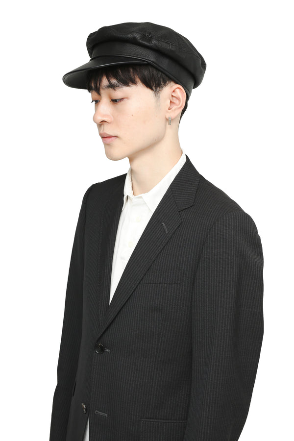HERMES - LEATHER CASQUETTE