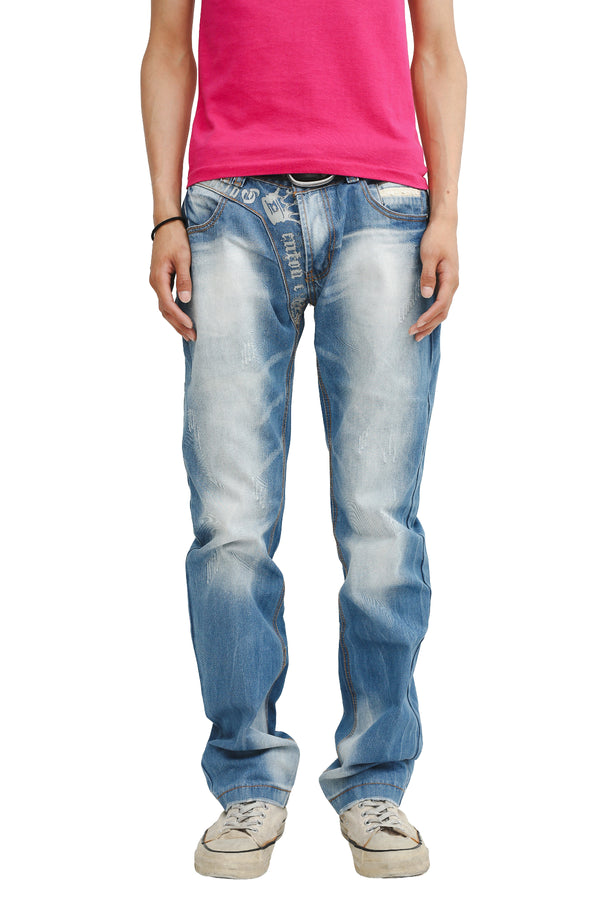 GALLIANO - FADED STRAIGHT JEANS
