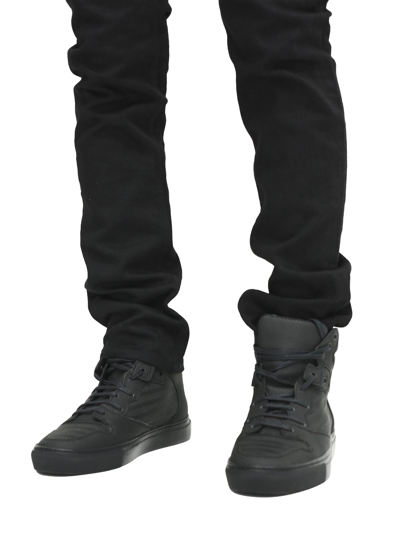 BALENCIAGA - HIGH CUT LEATHER SNEAKERS