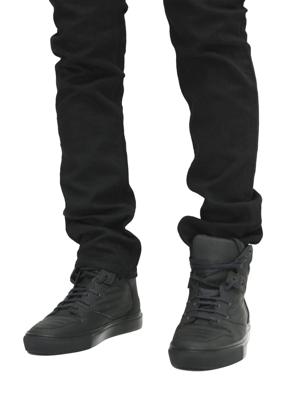 BALENCIAGA - HIGH CUT LEATHER SNEAKERS