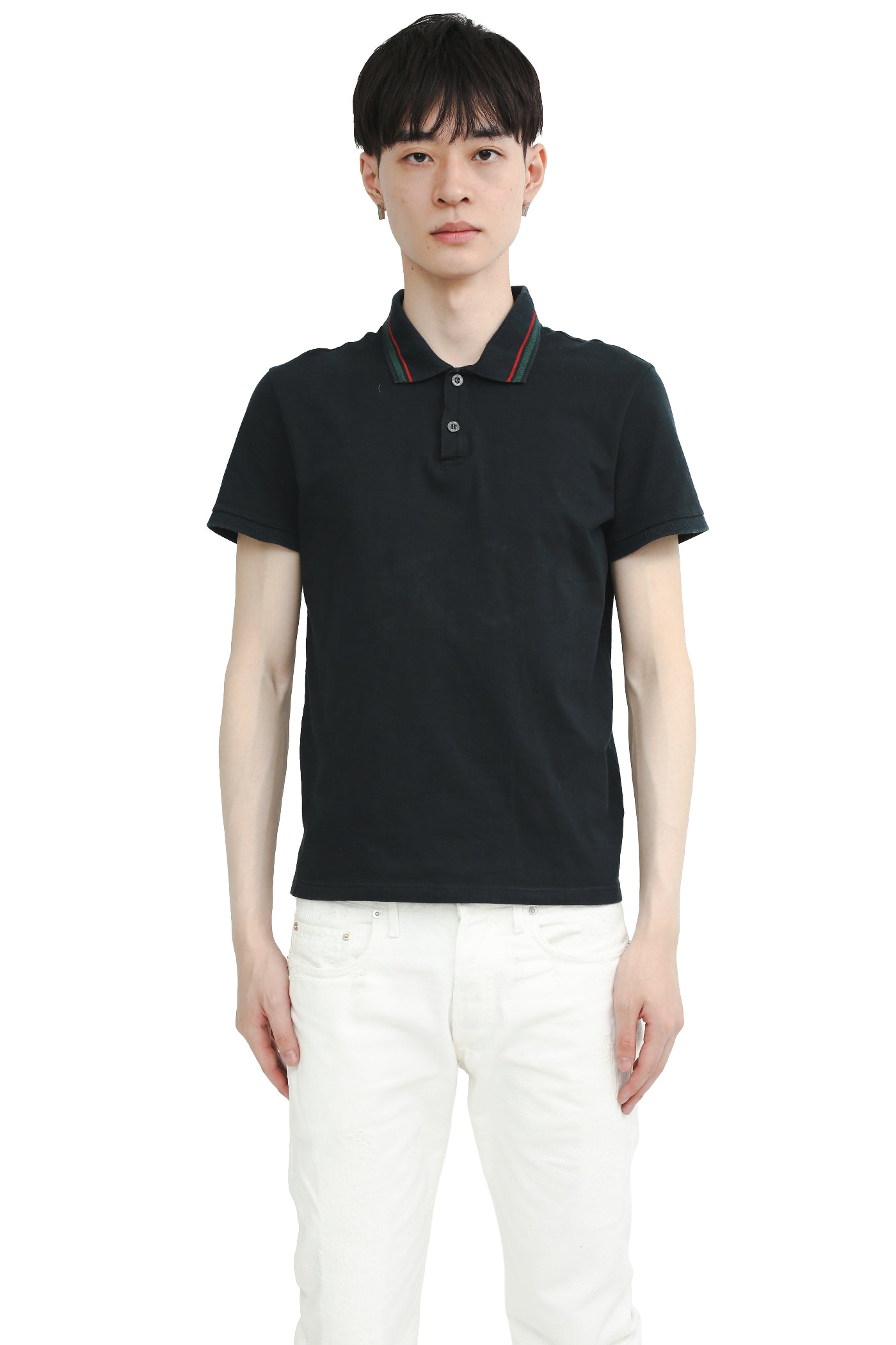 GUCCI - WEB STRIPED POLO SHIRT