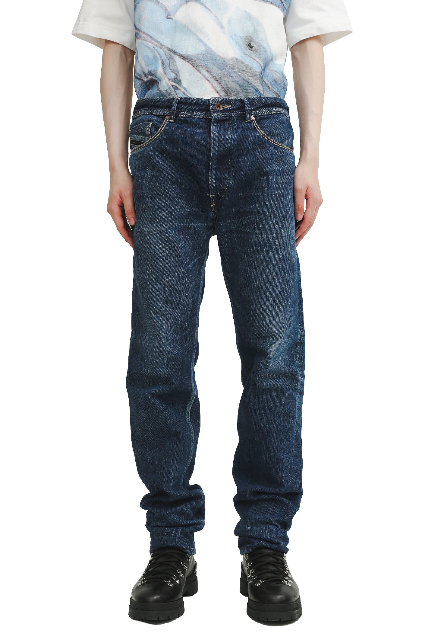 DIESEL BLACK GOLD - INDIGO STRAIGHT JEANS