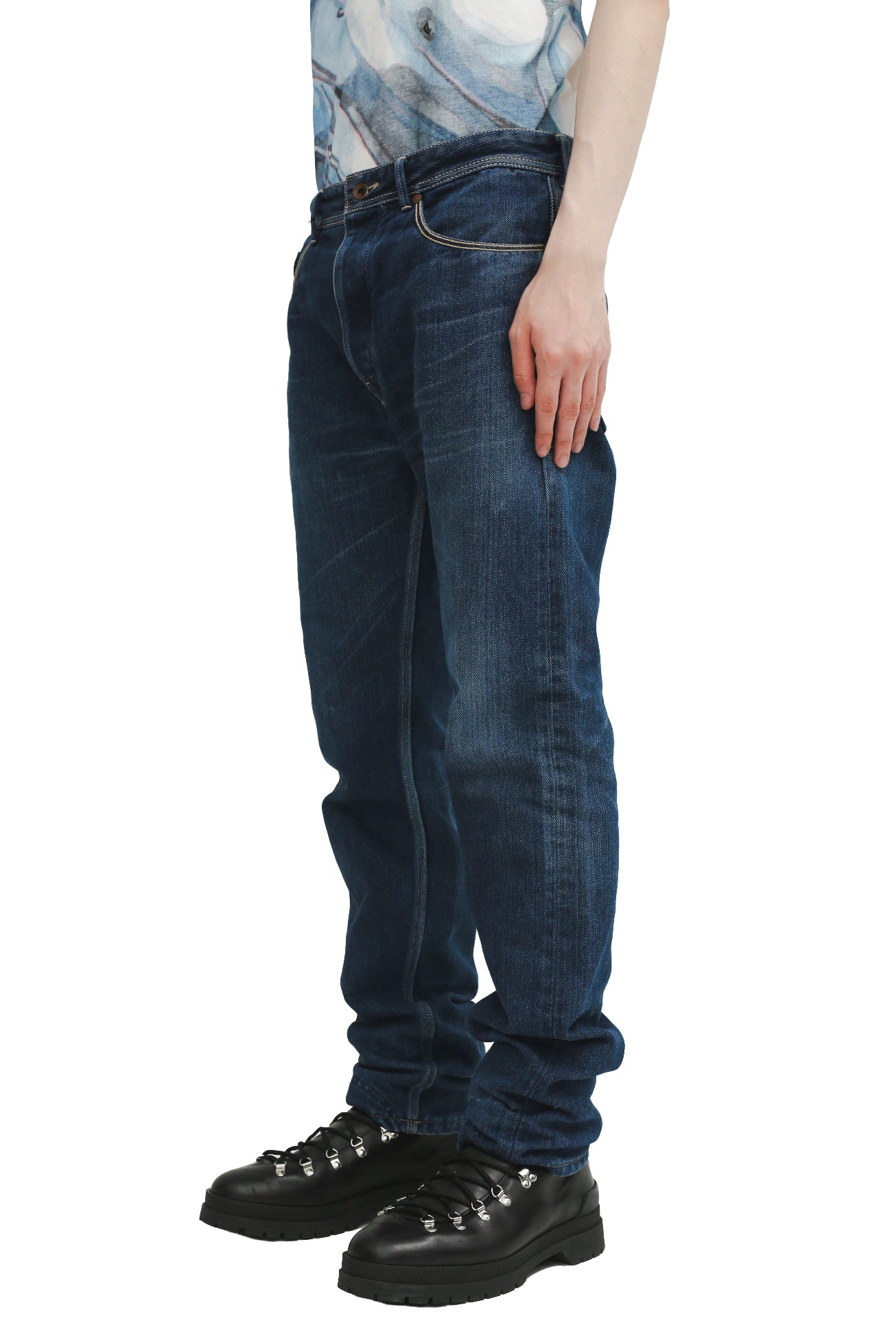 DIESEL BLACK GOLD - INDIGO STRAIGHT JEANS
