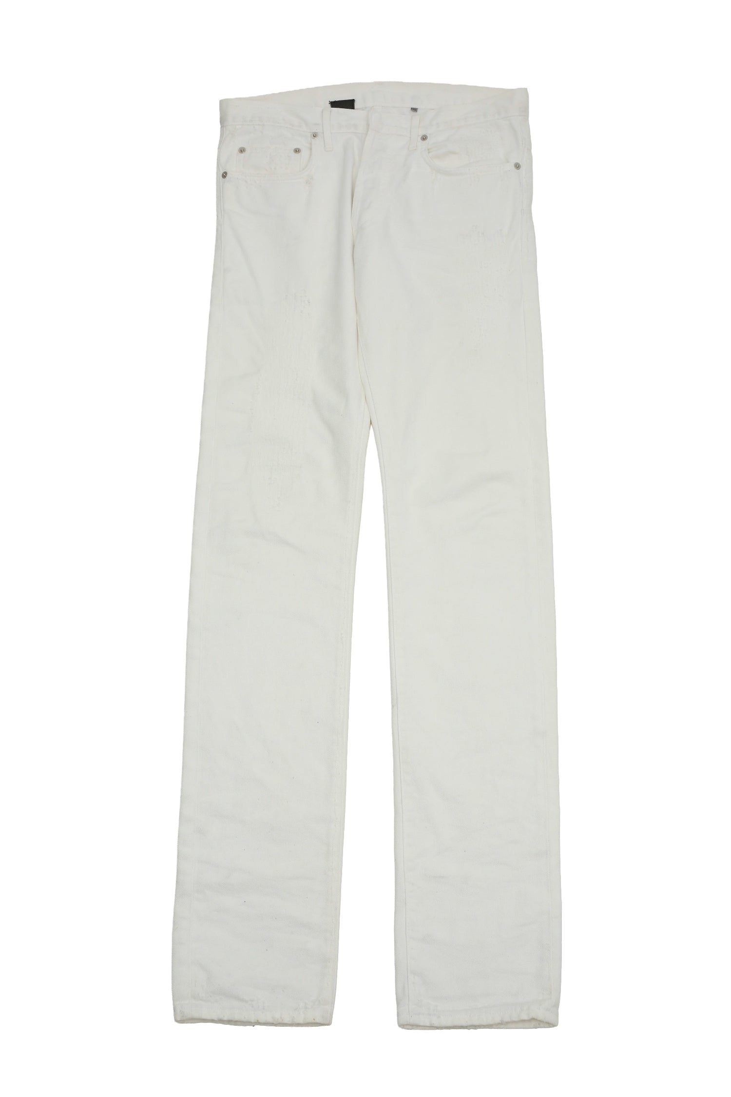 DIOR HOMME - WHITE DAMAGE SKINNYJEANS