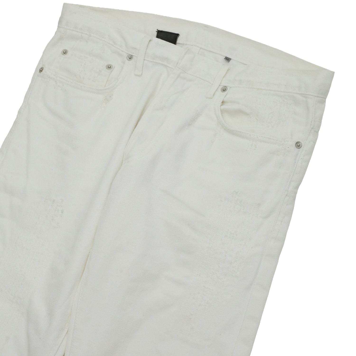 DIOR HOMME - WHITE DAMAGE SKINNYJEANS