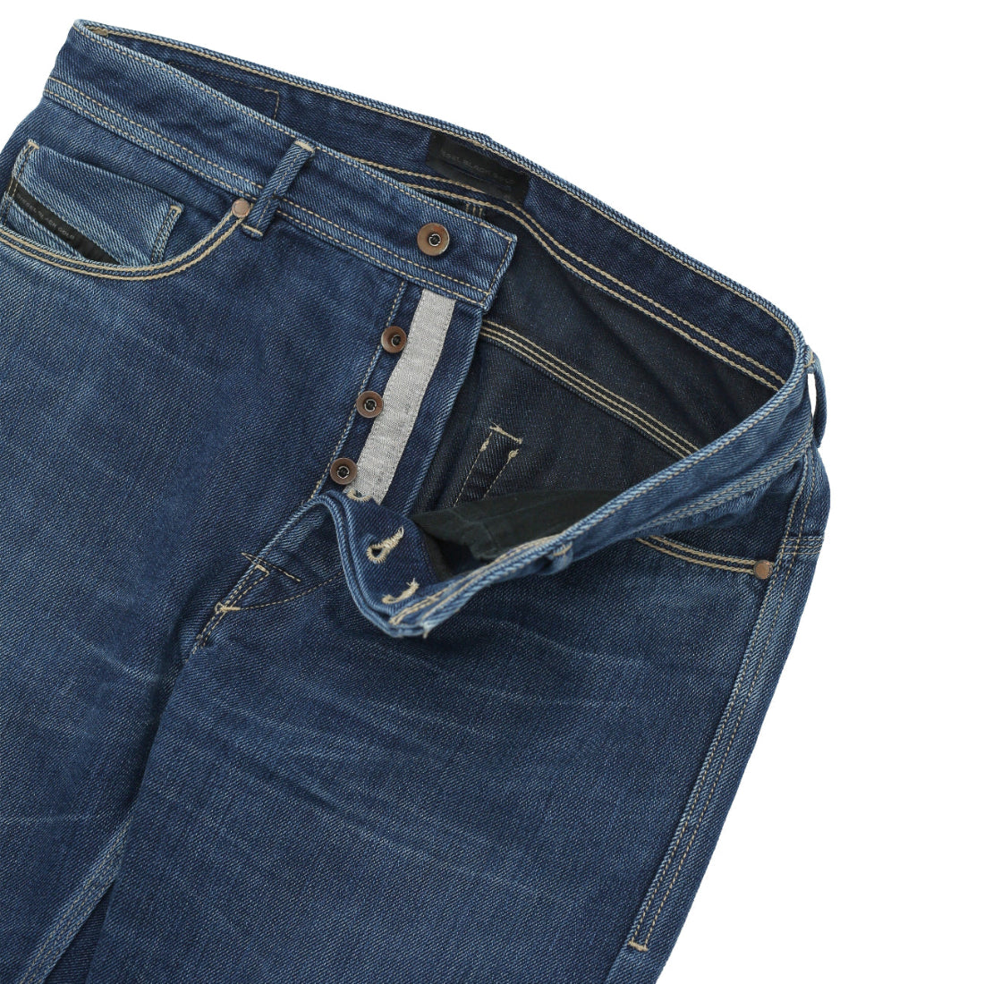 DIESEL BLACK GOLD - INDIGO STRAIGHT JEANS