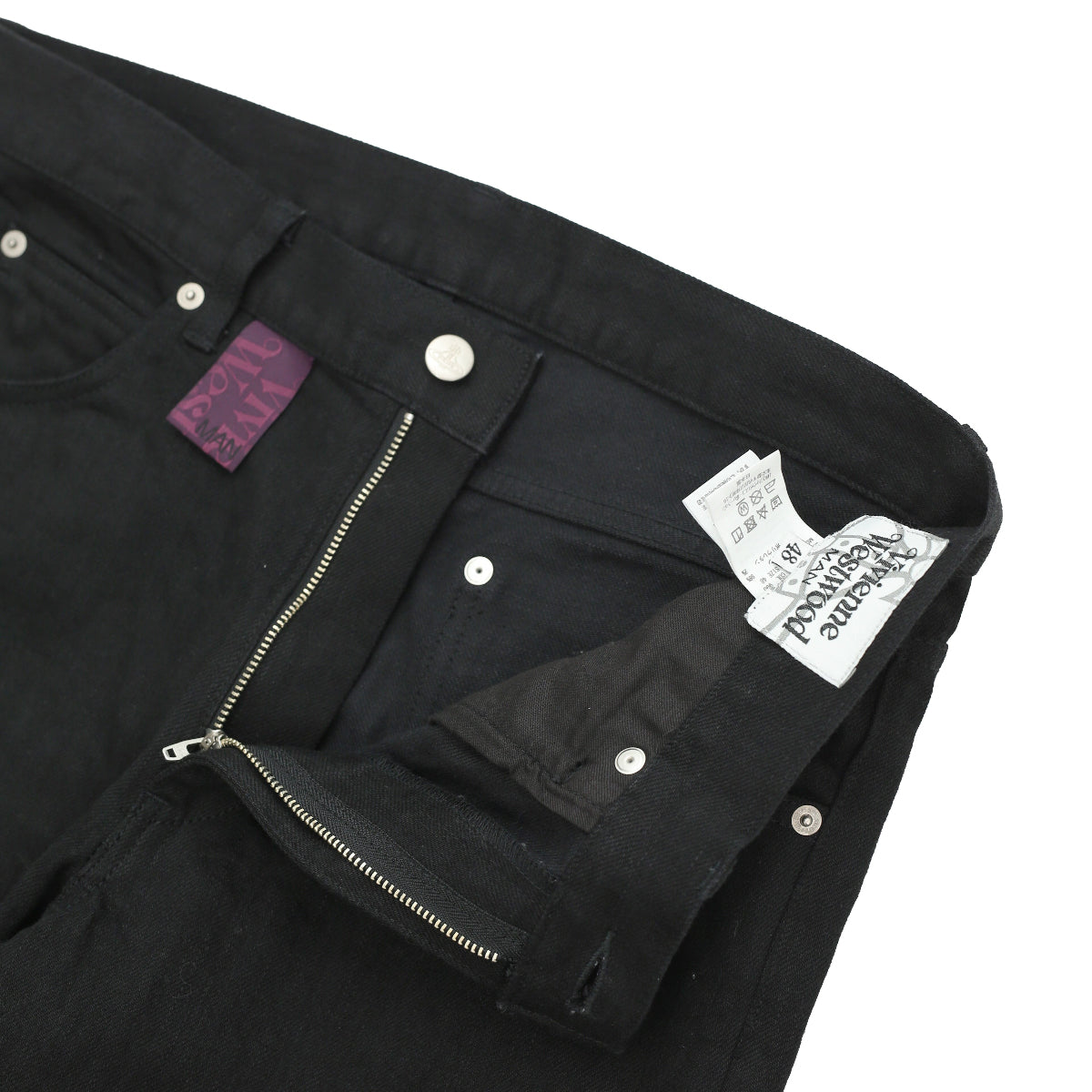 VIVIENNE WESTWOOD - BLACK STRAIGHT JEANS