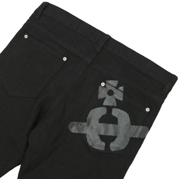 VIVIENNE WESTWOOD - BLACK STRAIGHT JEANS
