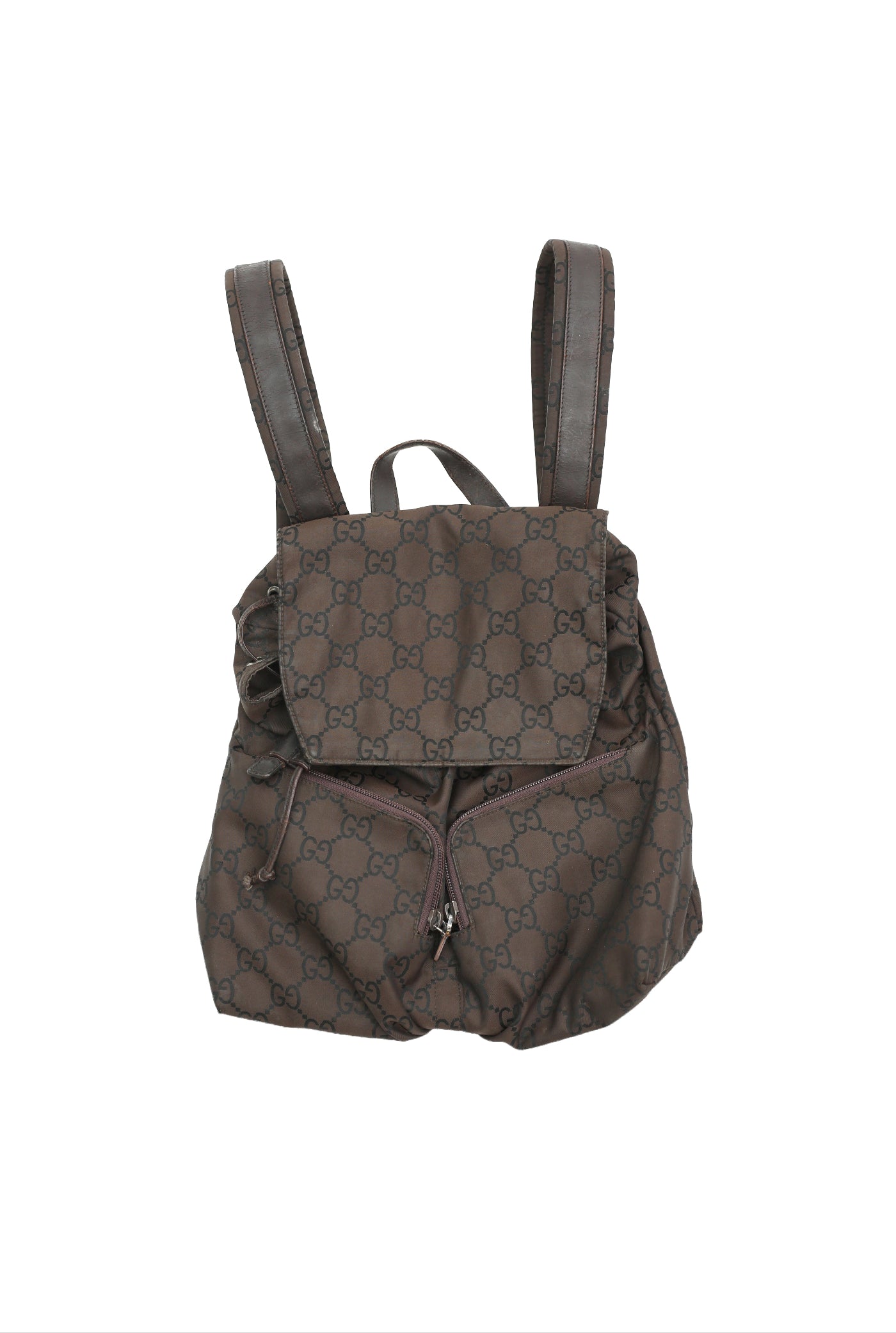 GUCCI - LEATHER BLEND BACKPACK