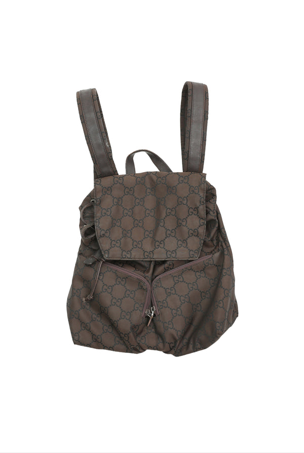 GUCCI - LEATHER BLEND BACKPACK