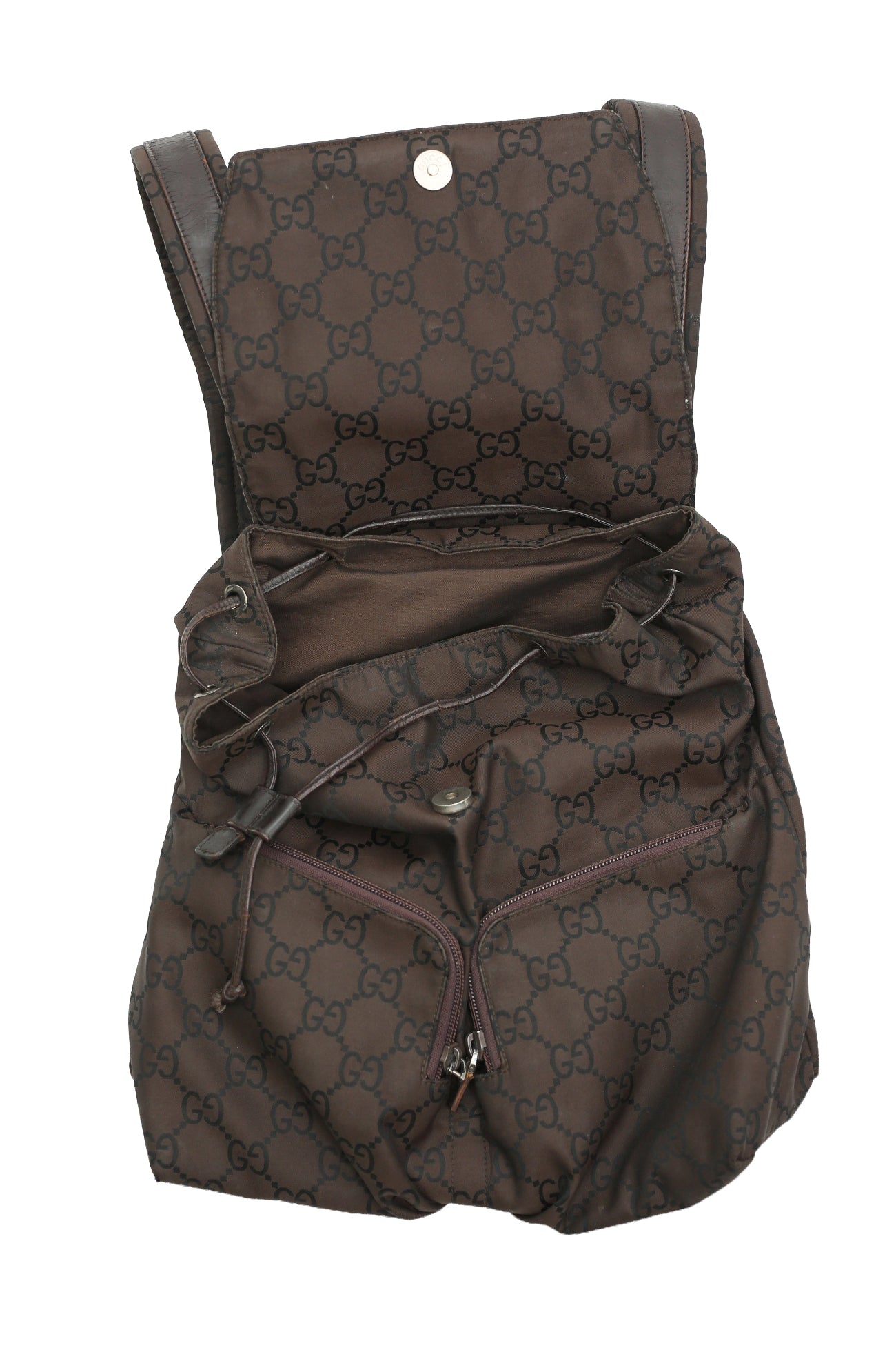 GUCCI - LEATHER BLEND BACKPACK