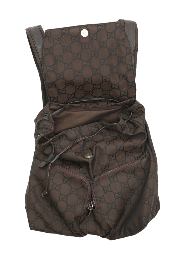 GUCCI - LEATHER BLEND BACKPACK