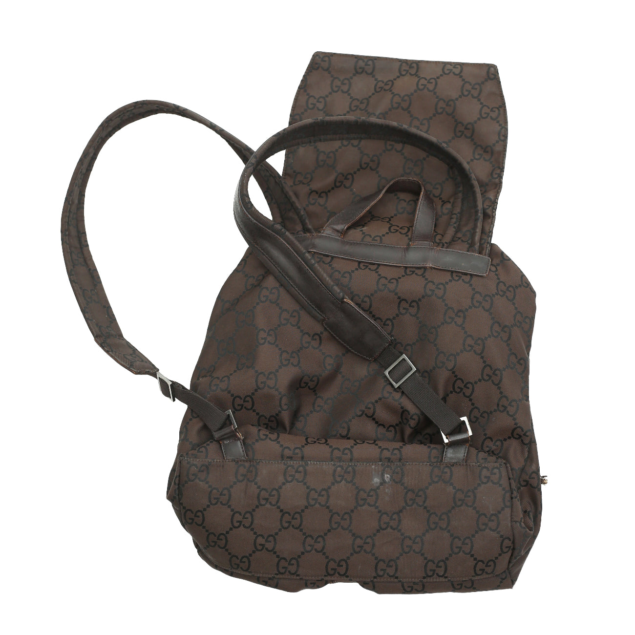 GUCCI - LEATHER BLEND BACKPACK