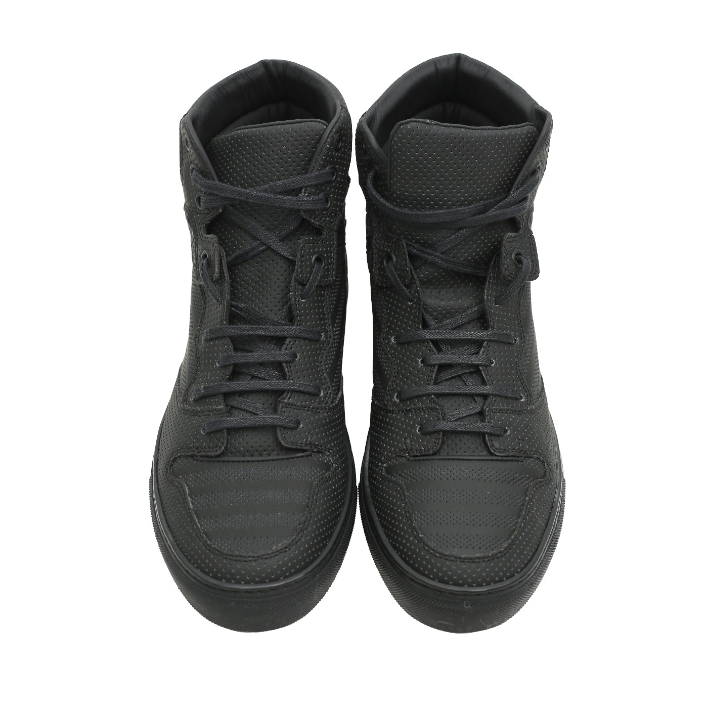 BALENCIAGA - HIGH CUT LEATHER SNEAKERS