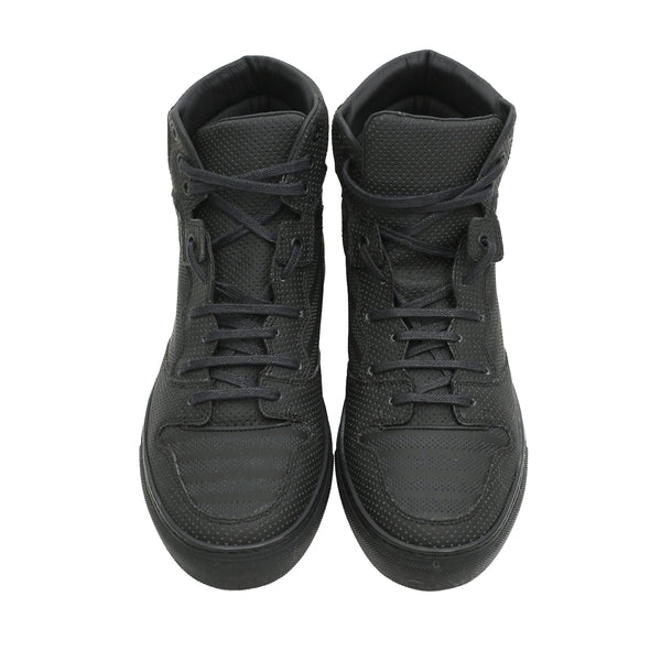BALENCIAGA - HIGH CUT LEATHER SNEAKERS