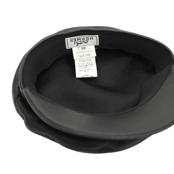 HERMES - LEATHER CASQUETTE