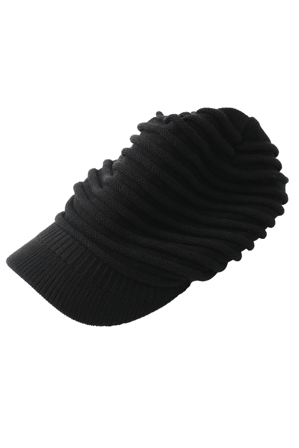 RIBBED KNIT CAP