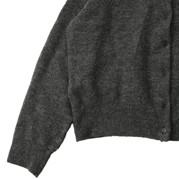CREW NECK KNIT CARDIGAN