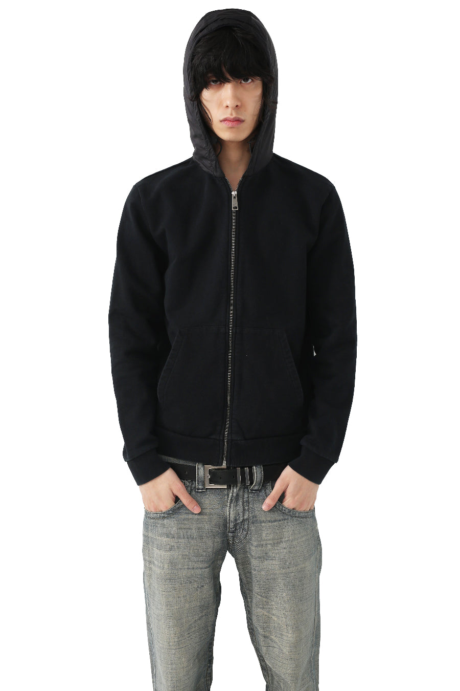 PRADA - ZIP UP NYLON HOODIE