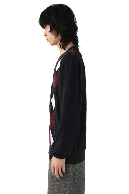 18f/w Prada - argyle knit sweater