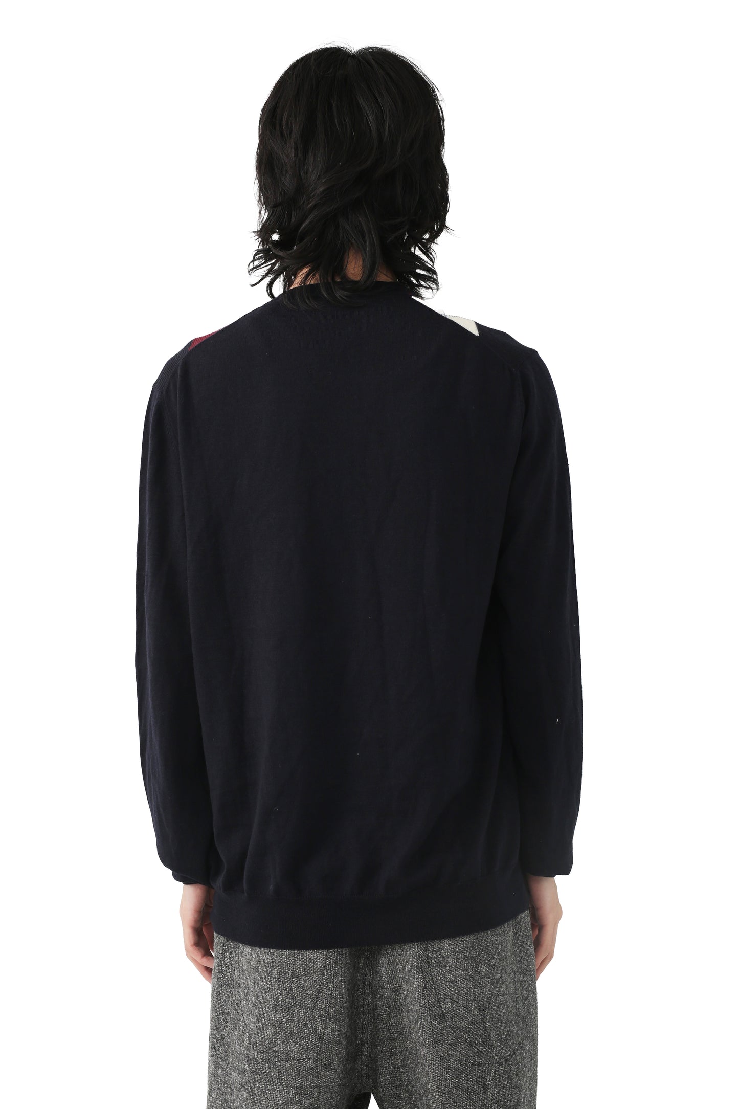 18f/w Prada - argyle knit sweater