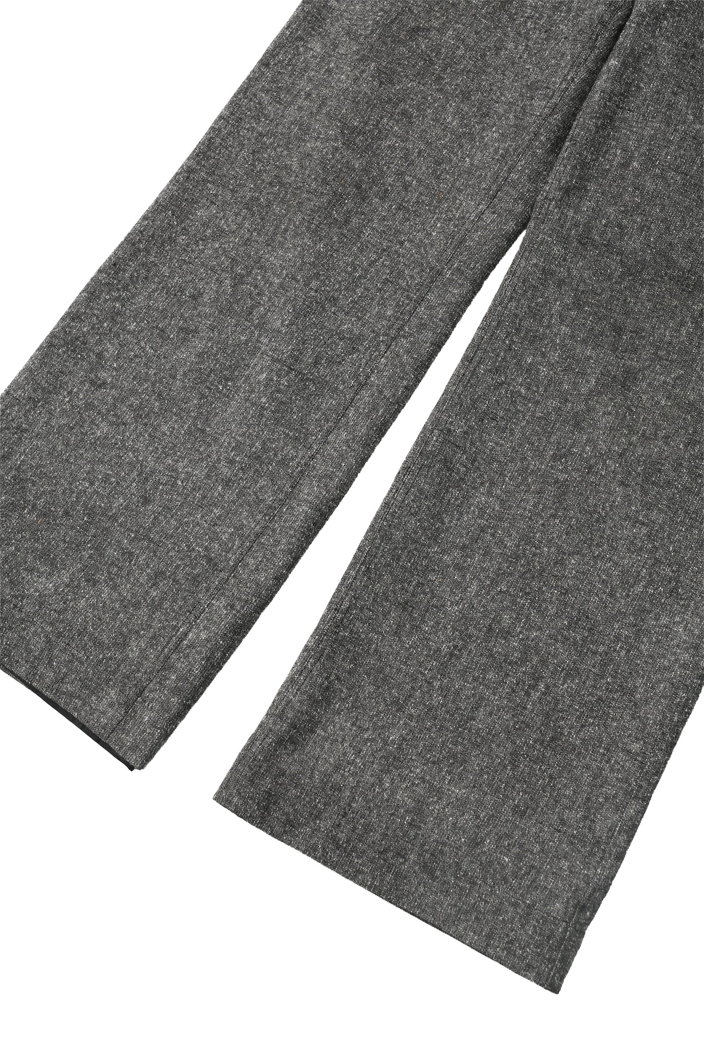 Tweed wool straight trousers