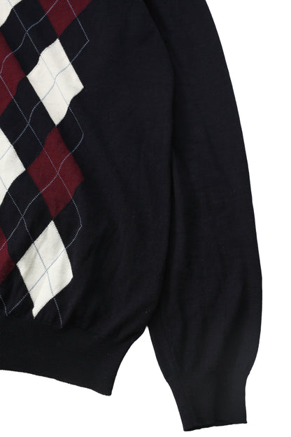 18f/w Prada - argyle knit sweater