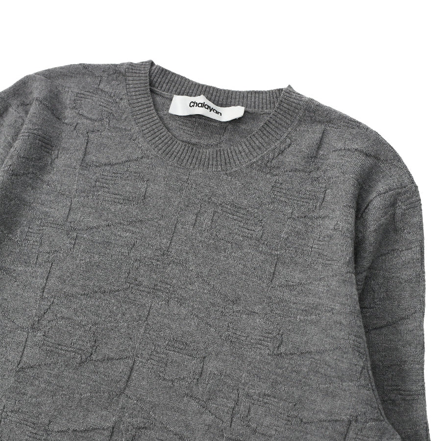 F/W20 CHALAYAN - EMBOSS KNIT SWEATER