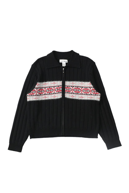 Nordic knit blouson