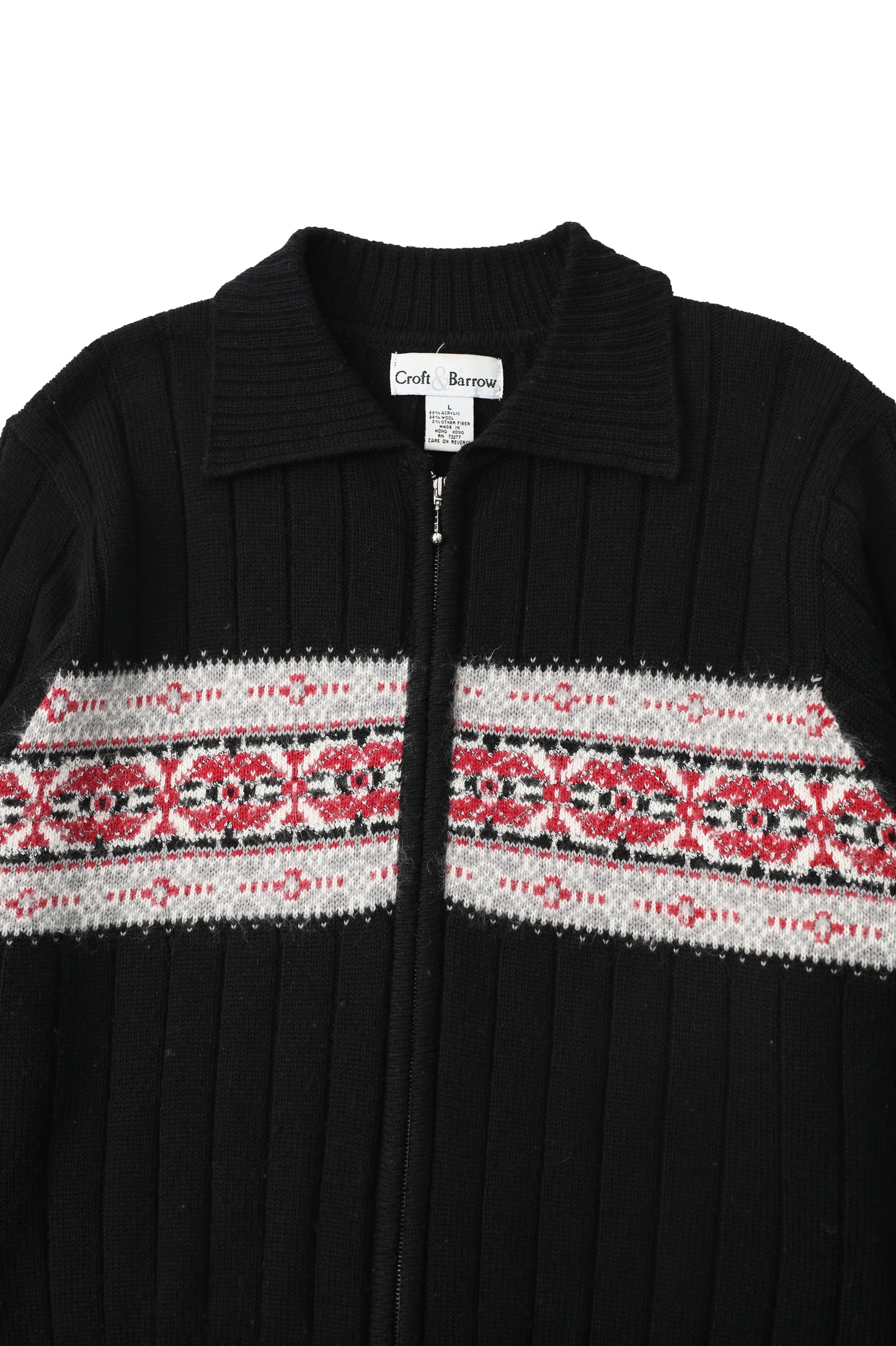 Nordic knit blouson