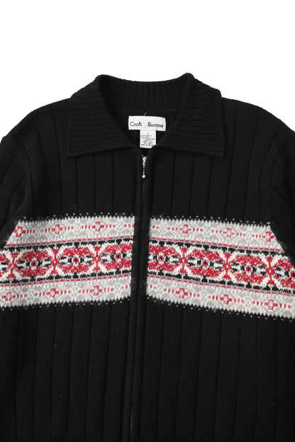 Nordic knit blouson