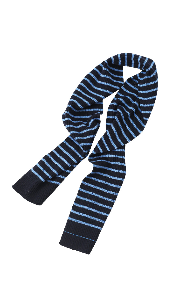 PRADA - STRIPED KNIT SCARF