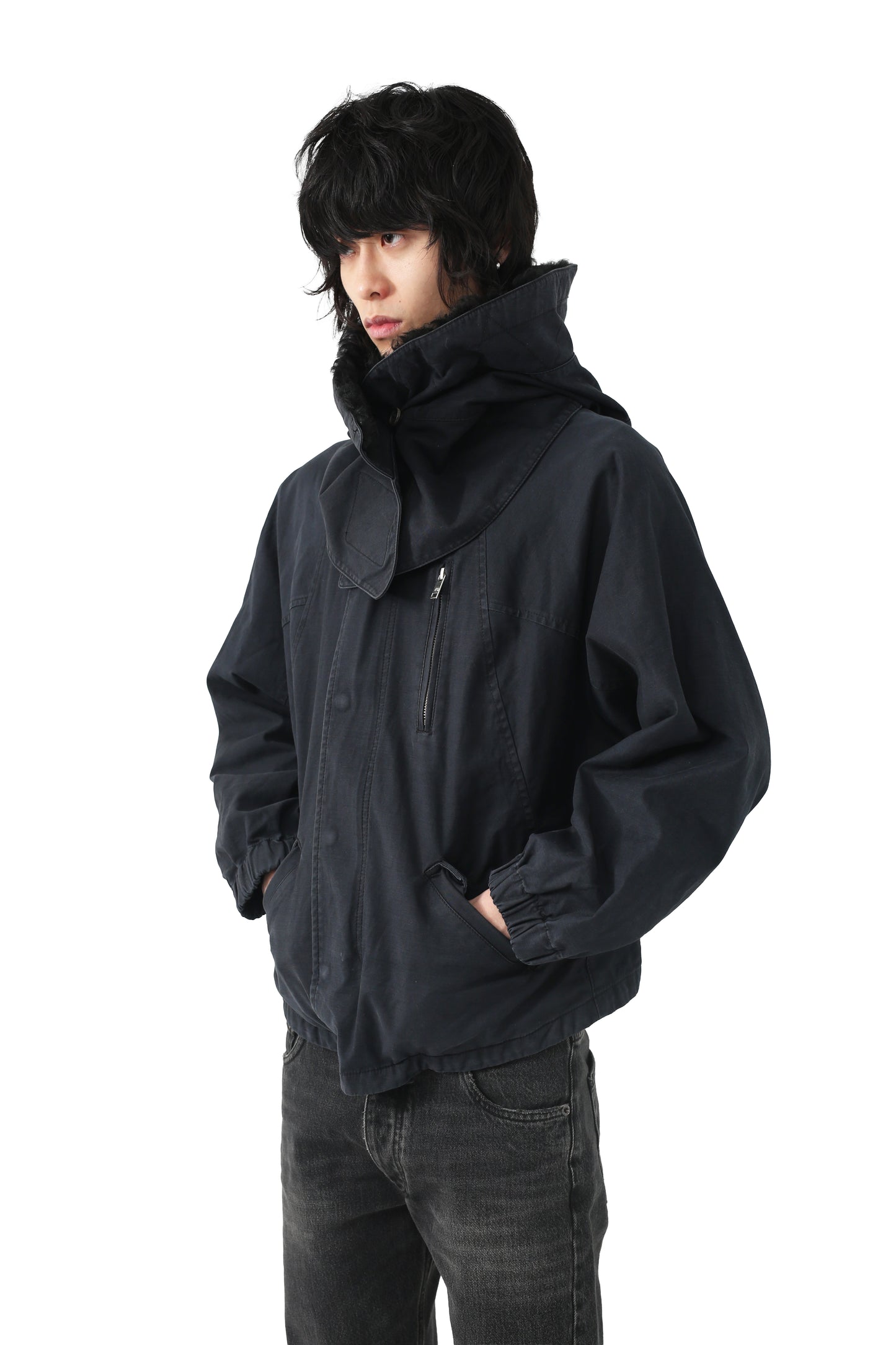 Y-3 - detachable fur hooded jacket