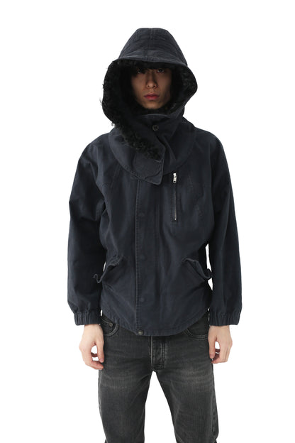 Y-3 - detachable fur hooded jacket