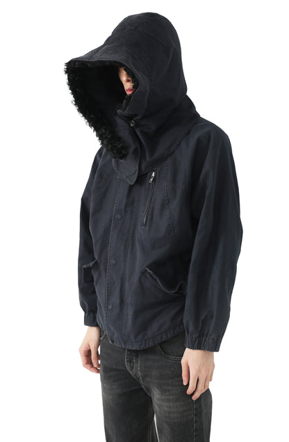 Y-3 - detachable fur hooded jacket