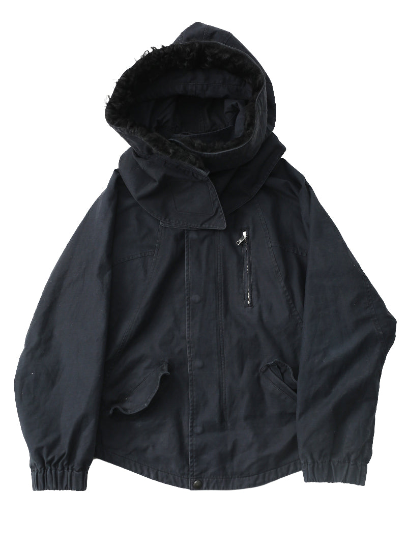 Y-3 - DETACHABLE JACKET WITH FUR HOOD