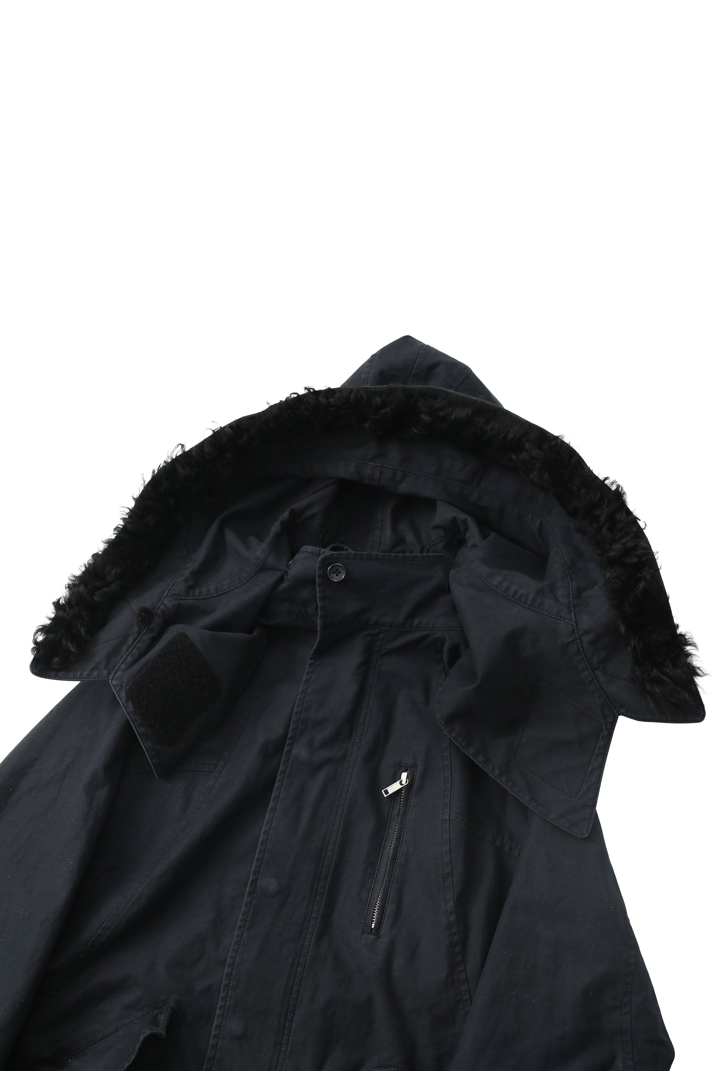 Y-3 - detachable fur hooded jacket