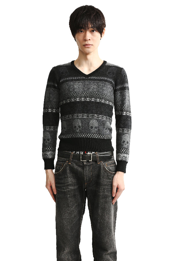 SKULL NORDIK KNIT SWEATER
