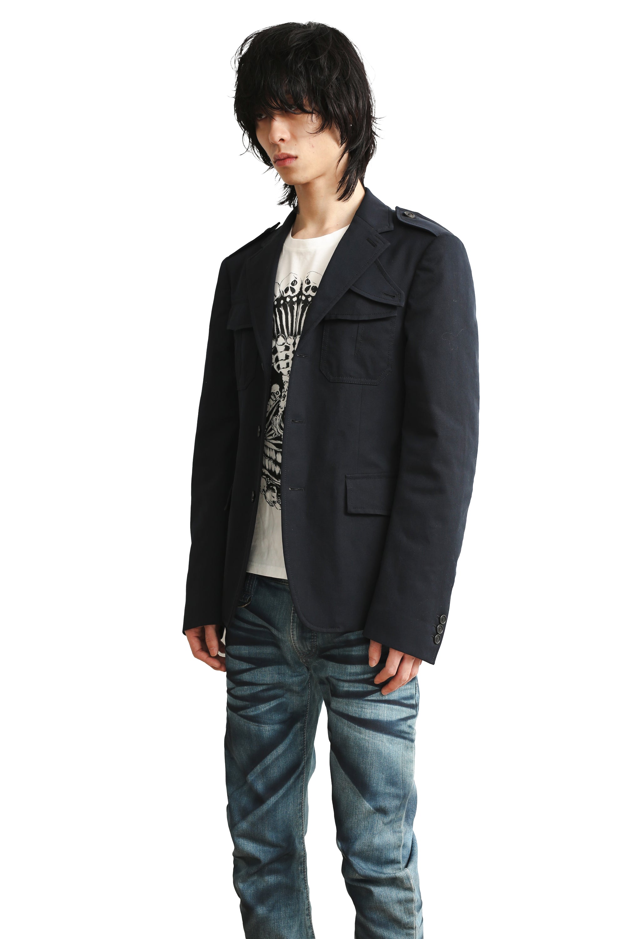PRADA - EPAULET TAILORED JACKET
