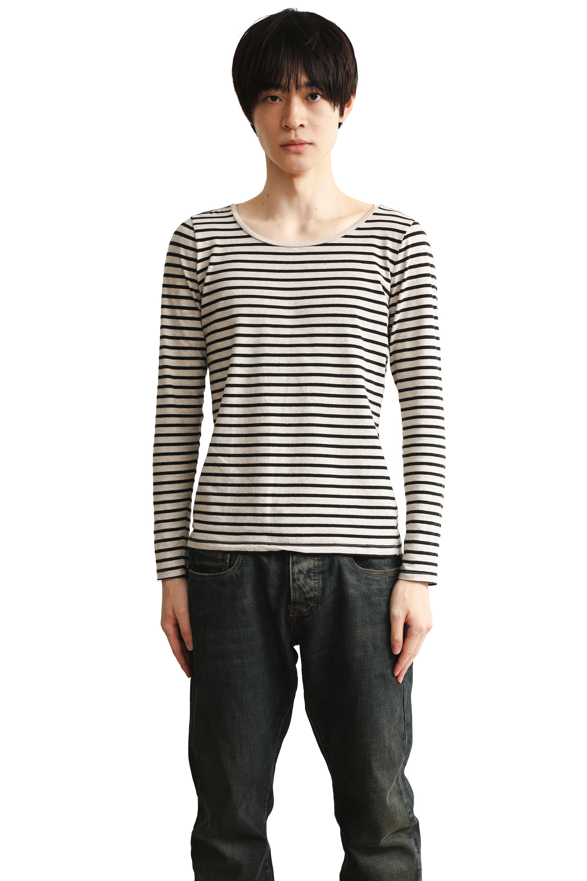 STRIPED LONG SLEEVE TEE