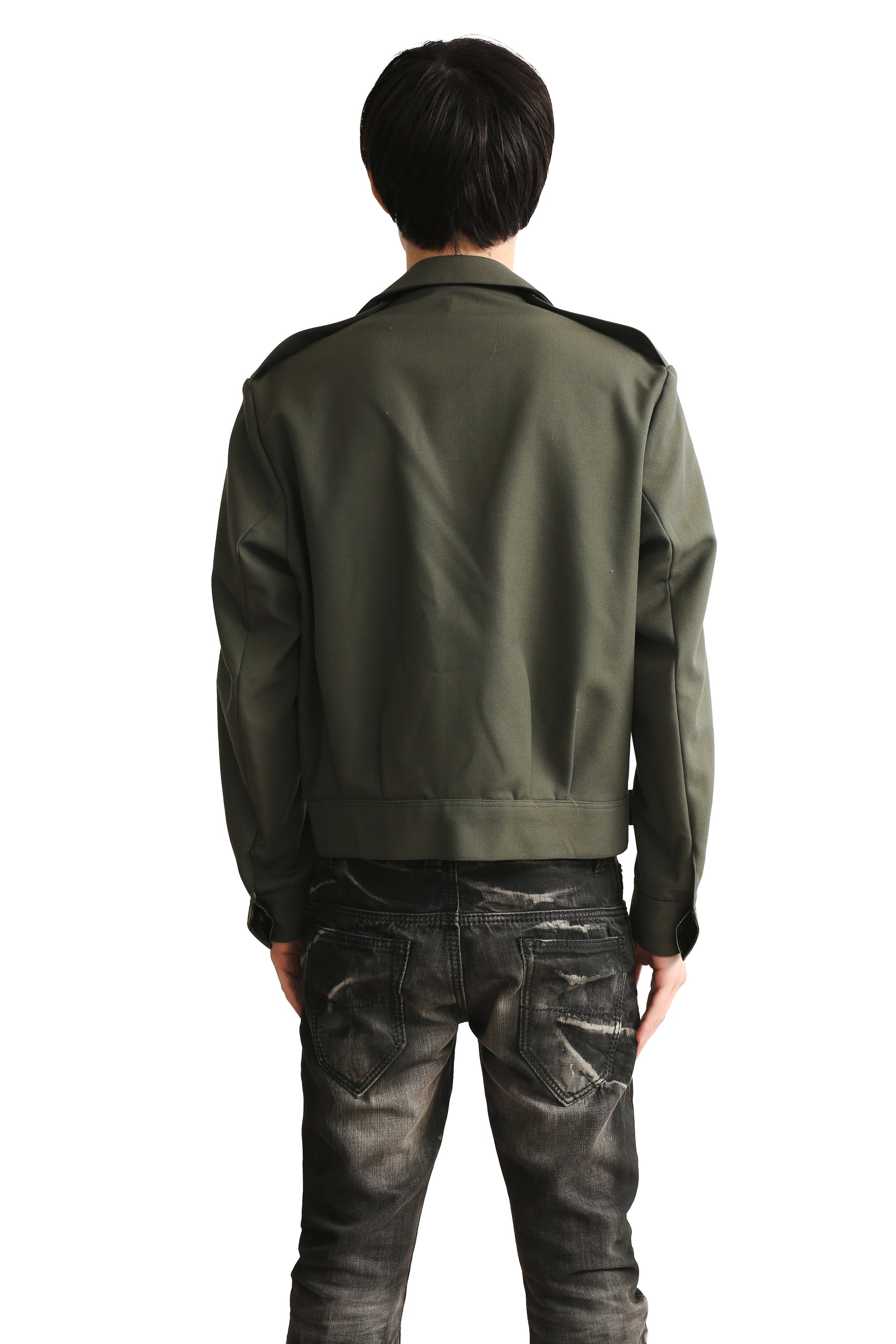 BELTED SHORT EPAULET JACKET