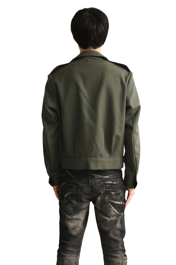 BELTED SHORT EPAULET JACKET